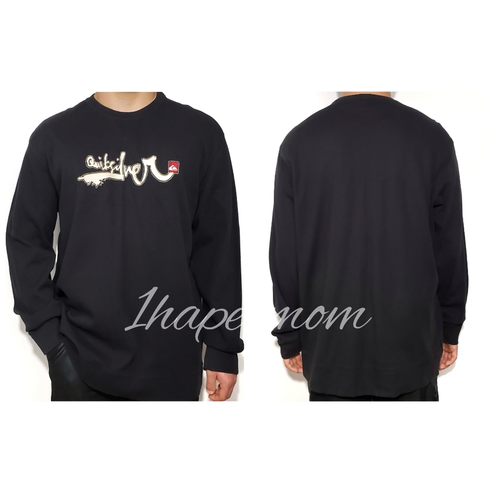 Quicksilver Mens Top Chunky Sweater Embroidered - Picture 3 of 8